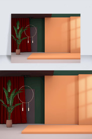 原创C4D电商海报banner