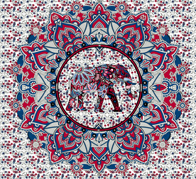 腰果花  设计  大象  数码