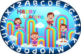 早教中心大型可爱卡通地毯