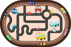 早教中心大型可爱卡通地毯