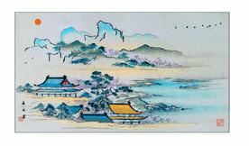 山水墨画山水意境山水禅境山水画