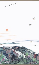 山水墨画山水意境山水禅境山水画