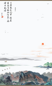 山水墨画山水意境山水禅境山水画