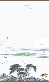 山水墨画山水意境山水禅境山水画