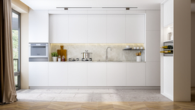 现代极简风厨房餐厅背景墙摄影墙