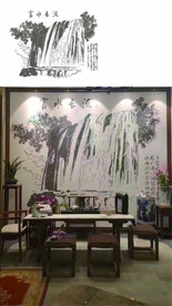 富水长流瀑布硅藻泥