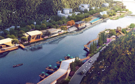 滨水景观规划设计效果图