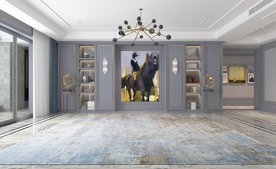 现代客厅沙发背景墙 室内设计