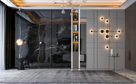 现代客厅沙发背景墙