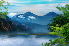 山水画 山水风景