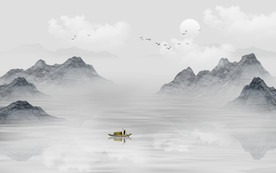 水墨山水画