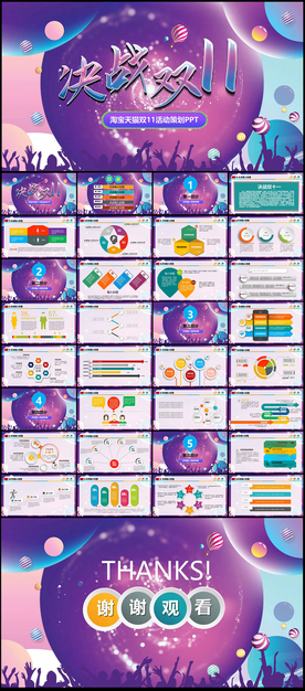 决战双十一淘宝天猫策划PPT