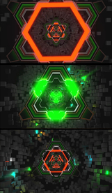 绿橙酷炫穿梭夜场酒吧视频背景