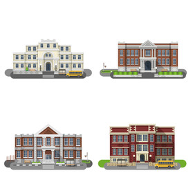 卡通楼房