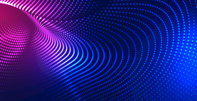 彩虹粒子曲线背景