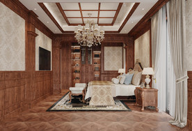 美式主卧室房间效果图