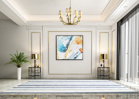 现代客厅沙发背景墙