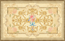 复古花纹简欧地毯