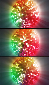 旋转发光球体舞台VJ动感背景视