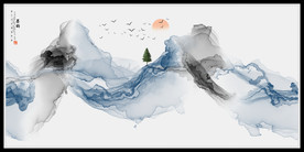 水墨画软膜天花