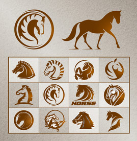 矢量马首图标系列