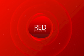 红色抽象曲线背景
