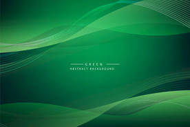 绿色抽象曲线背景