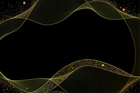 金色曲线背景