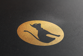 品牌logo纸质烫金银样机