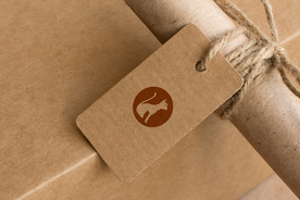 品牌logo牛皮纸样机