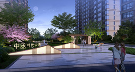 社区景观效果图