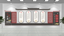 中国传统中医文化墙