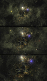 动态星空陨石背景视频