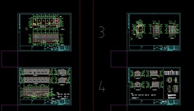 木屋景观施工CAD全套图纸