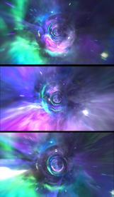 彩色时空虫洞隧道背景视频