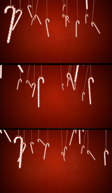 移动的糖果棒圣诞节视频素材