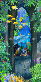 珊瑚海藻3D玄关背景墙
