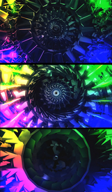 机械空间旋转展示效果