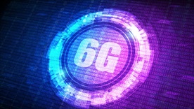 6G科技感光线转动背景