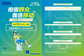 移动5G 政策 资费 单页