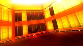 旋转发光的房子