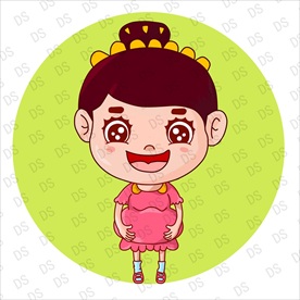 卡通插画孕妇孕婴母亲节人物