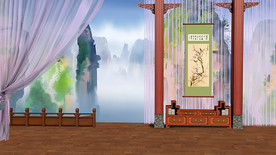 古代戏曲古风画懒蛋帷幔纱帘