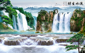 山水画水墨山水画 意境山水