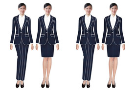 女装西服设计款式手绘效果图图片