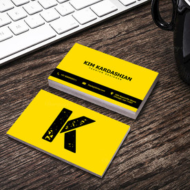 简约通用名片双面PSD展开图图