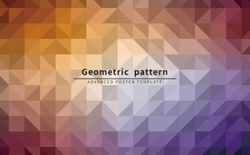 几何三角彩色炫彩背景