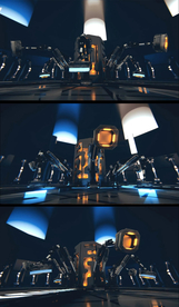 科技科幻机械手臂循环背景