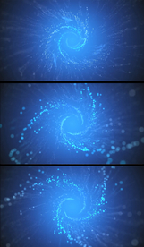 蓝色科技烟雾粒子旋涡特效背景