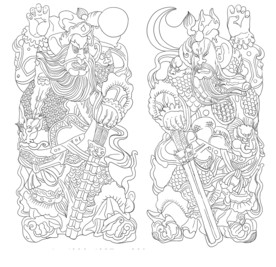 门神图